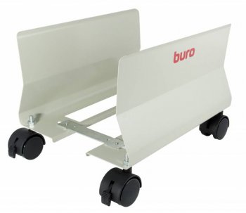 Подставка для корпуса Buro BU-CS1AL светло-серый ширина системного блока 9,0 см - 23,0 см, масса системного блока до 24 кг, материал - метал, на колёс