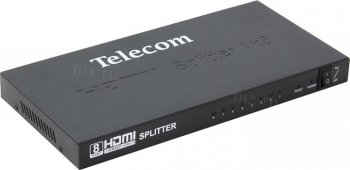 Разветвитель видеосигнала Telecom <TTS5030> HDMI Splitter (1in -> 8out) + б.п.