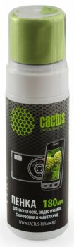 Чистящий комплект (салфетки + пена) Cactus CS-S3006 для экранов и оптики 1шт 18x18см 180мл