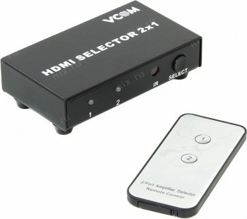 Переключатель видеосигнала VCOM <DD432> 2-port HDMI Switch +б.п.