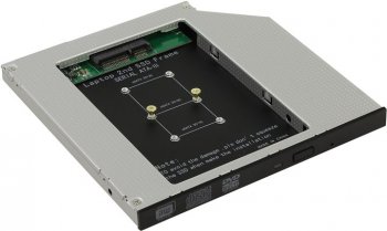 Адаптер HDD/SSD (optibay) Orient <UHD-2MSC9> шасси для mSATA для установки в SATA отсек оптического привода ноутбука