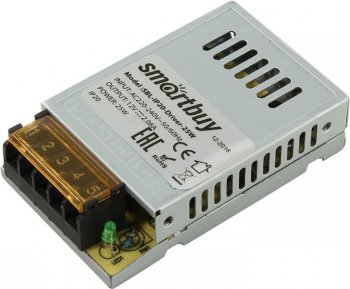 Блок питания Smartbuy <SBL-IP20-Driver-25W> (вх.AC220-240В, выхDC12В, 25Вт, клеммы)
