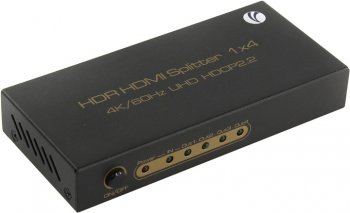 Разветвитель видеосигнала VCOM <DD424> HDMI Splitter (1in -> 4out) + б.п.