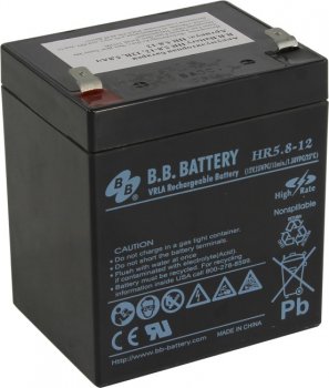 Аккумулятор для ИБП B.B. Battery HR5.8-12 (12V, 5.8Ah)