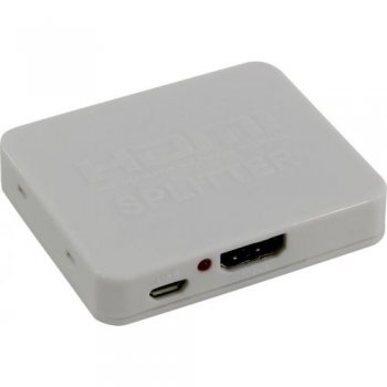 Разветвитель видеосигнала Orient <HSP0102HL White> HDMI Splitter (1in -> 2out, ver1.4b)