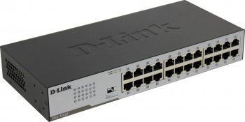 Коммутатор D-Link DGS-1024D/I1A неуправляемый с 24 портами 10/100/1000Base-T, функцией энергосбережения и поддержкой QoS