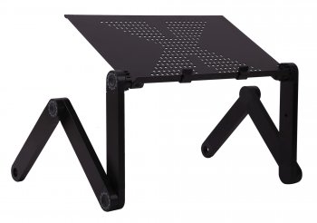 Столик для ноутбука Стол для ноутбука Buro BU-807 складн. столешница металл черный 42x48x26см