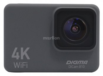Экшн-камера Digma DiCam 810 1x серый