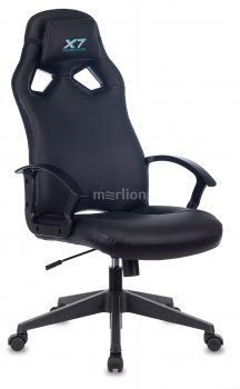 Кресло для геймера A4Tech X7 GG-1000B черный эко.кожа крестов. пластик