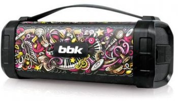 Портативная колонка BBK <BTA604 Black> (20W, microSD, Bluetooth, USB, FM, Li-Ion)