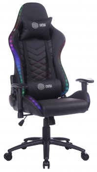 Кресло для геймера Cactus CS-CHR-0099BLR черный/красный эко.кожа с подголов. крестов. сталь