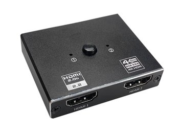 Переключатель + разветвитель видеосигнала Orient <HS0201H-2.0> HDMI Switcher (1in -> 2out, 2in -> 1out, 2.0)