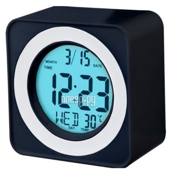 Термометр Perfeo "Bob", чёрный, (PF-F3616) время, температура [PF_C3742]