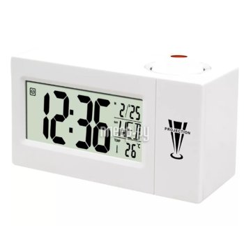 Термометр Perfeo "Briton", белый, (PF-F3605) время, температура, дата [PF_C3745]