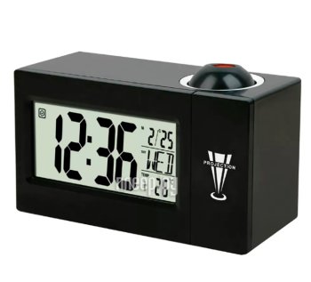 Термометр Perfeo "Briton", чёрный, (PF-F3605) время, температура, дата [PF_C3744]