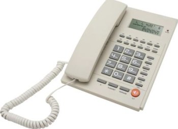 Стационарный телефон Ritmix RT-420 белый/серый