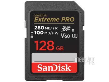 Карта памяти 128Gb - SanDisk Extreme Pro SDXC UHS-II V60 SDSDXEP-128G-GN4IN (Оригинальная!)