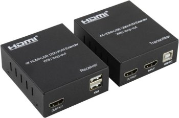 Переключатель KVM Orient <VE050> 4K HDMI+USB KVM Extender
