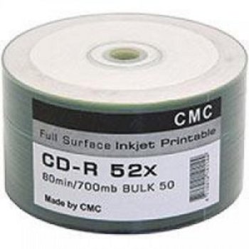 Диск CD-R CMC 80 52x Bulk/50 Full Ink Print