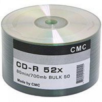 Диск CD-R CMC 80 52x Bulk/50